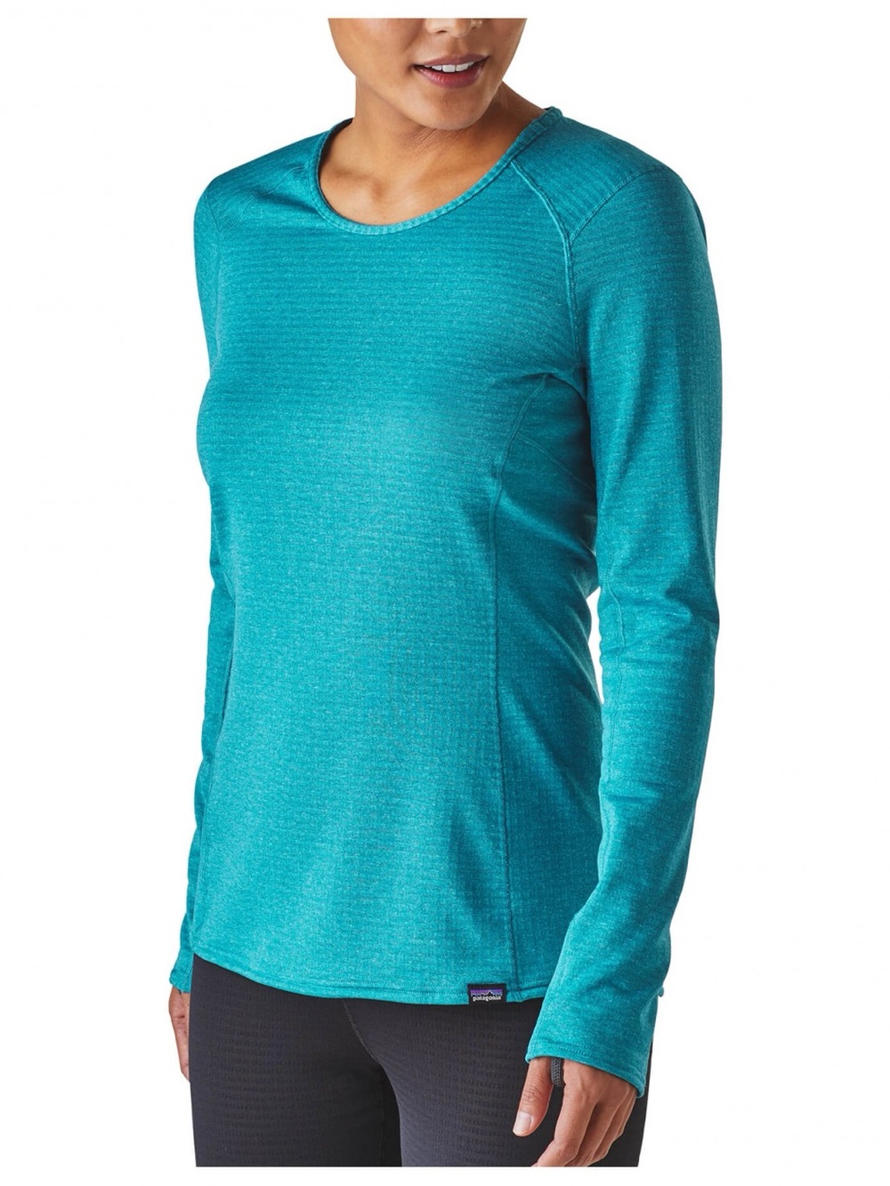 Patagonia Capilene Midweight Thermal Baselayer Women’s Teal Long-Sleeve Crew